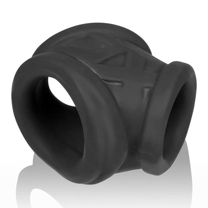 Oxballs Oxsling Cocksling - Black - PLUS+SILICONE Design with Multi-Ring Functionality