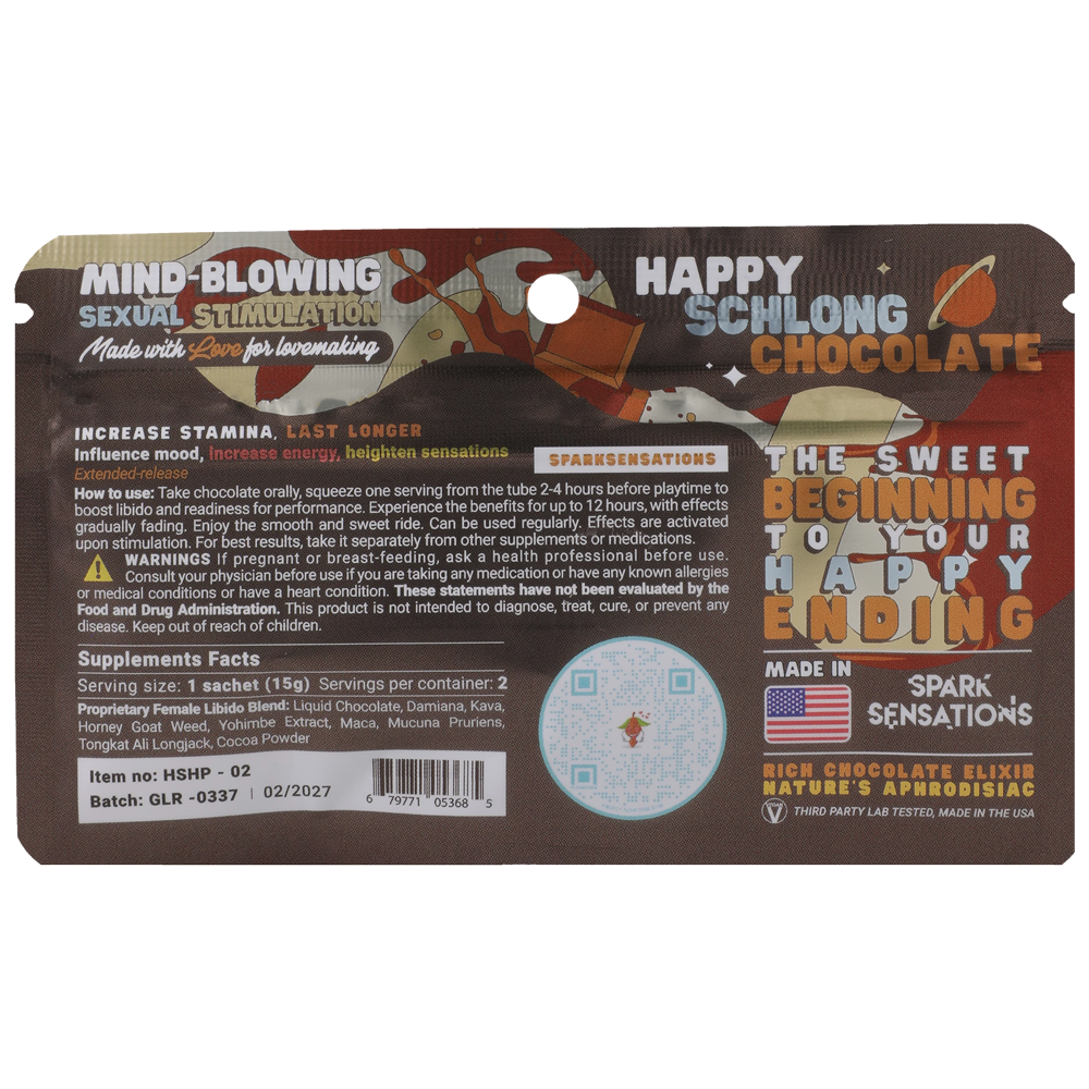 Happy Chocha Chocolate - Liquid Arousal Chocolate - 12 Pack Display