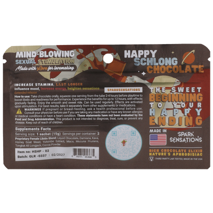 Happy Chocha Chocolate - Liquid Arousal Chocolate - 12 Pack Display