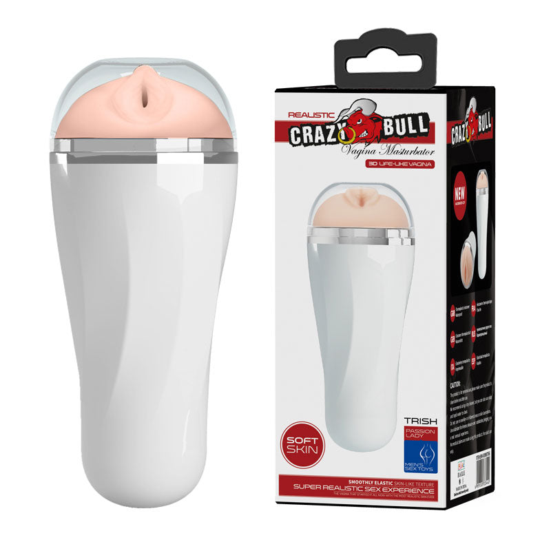 Crazy Bull Trish Masturbator - Realistic Suction - White