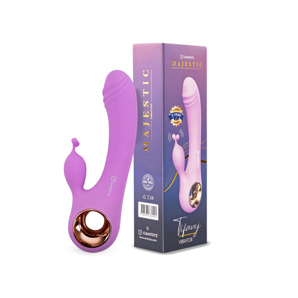 Camtoyz Double Tifany Vibrator – Purple – G-Spot and Clitoral Stimulation