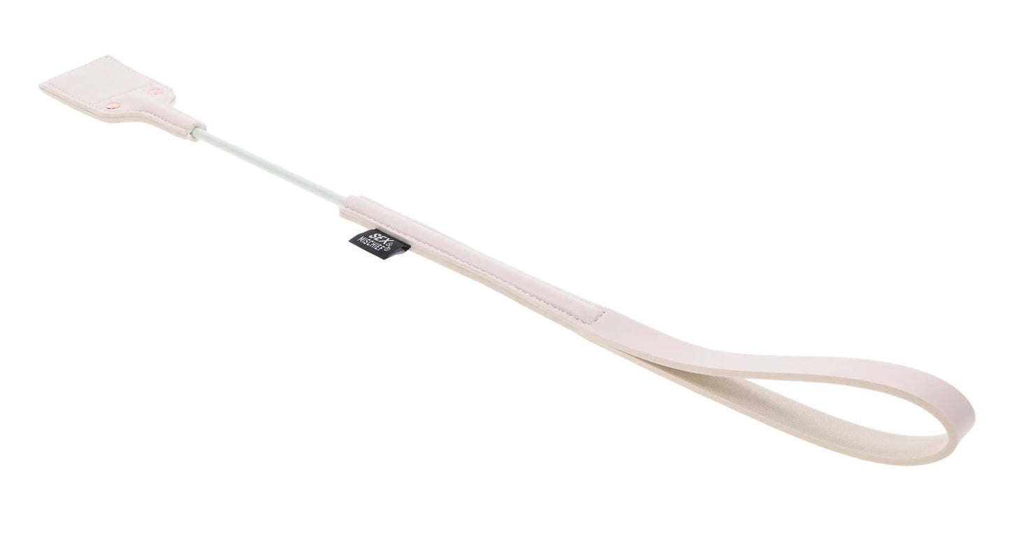 Sportsheets Peaches N Creame Impressions Crop – White – 21 inch Riding Crop with Peach Cutout