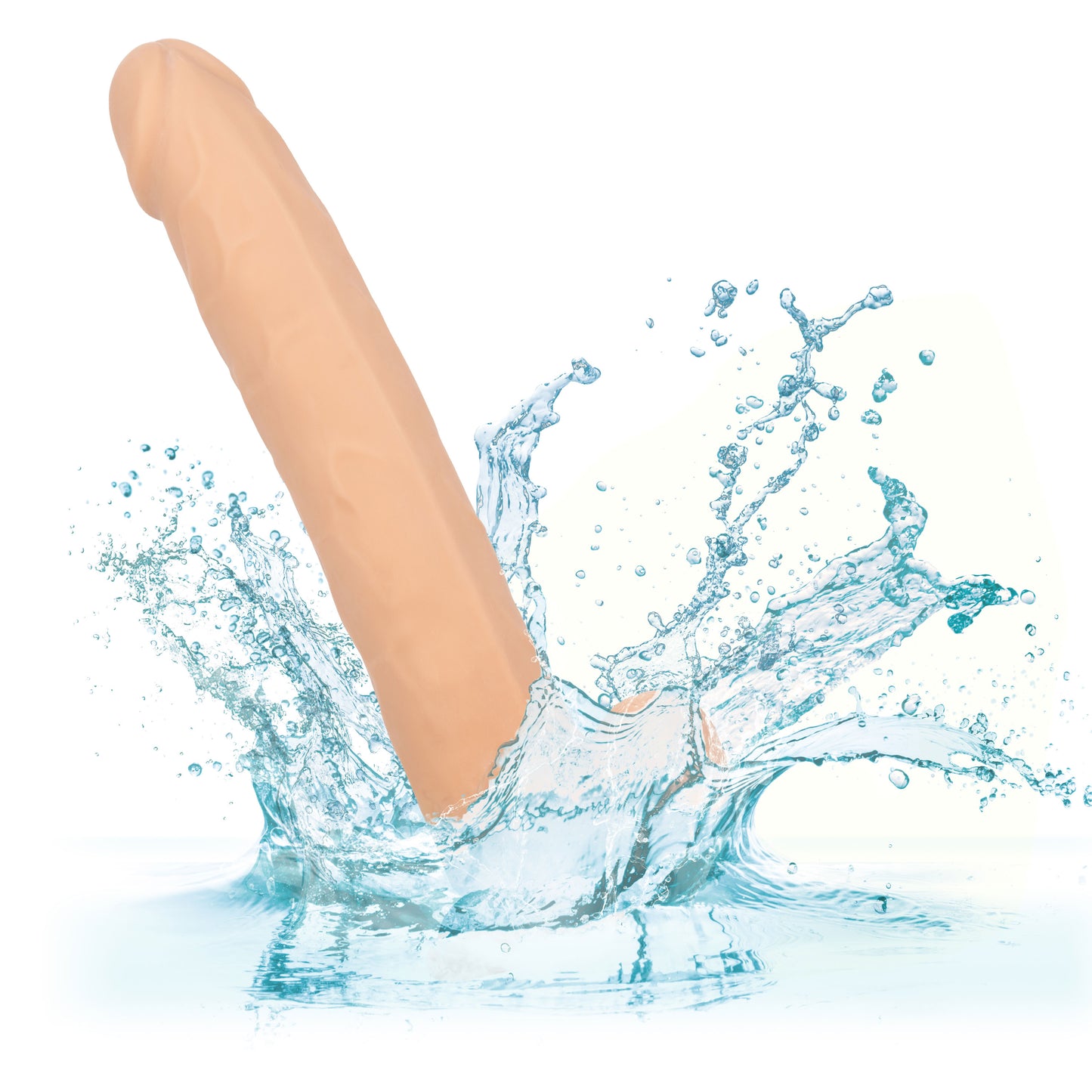 CalExotics Size Queen 10-Inch Realistic Dildo with Suction Cup Base – Ivory