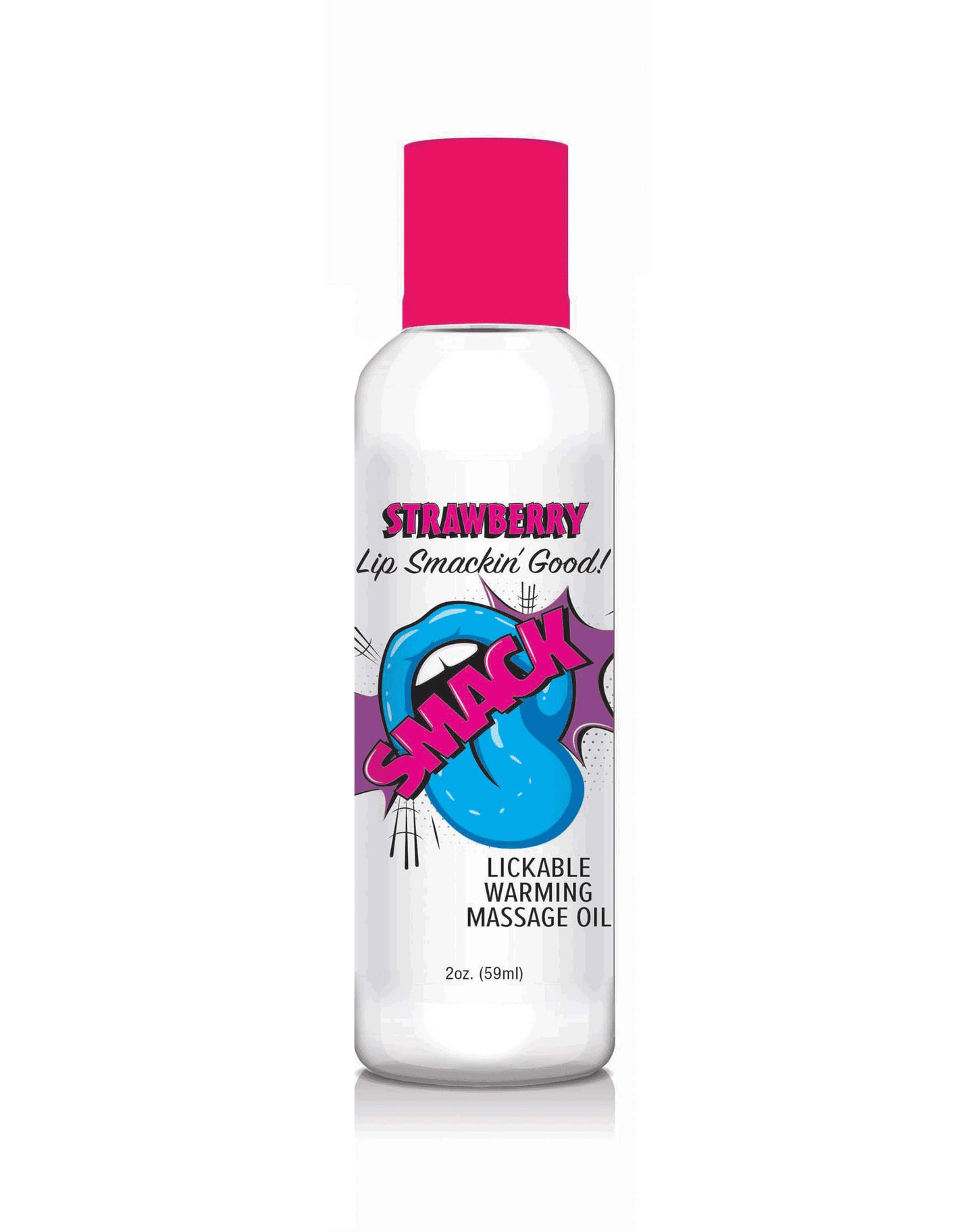 Smack Warming and Lickable Massage Oil – Strawberry – 2 Oz