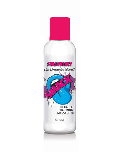 Smack Warming and Lickable Massage Oil – Strawberry – 2 Oz