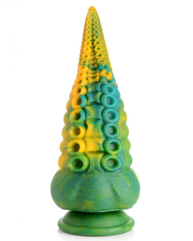 XR Brands Monstropus Tentacled Monster Silicone Dildo – Tapered with Unique Texture – Multi