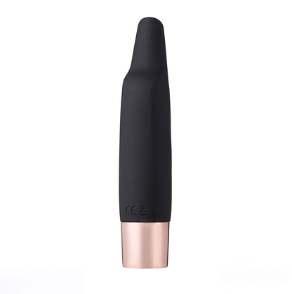 Aspen by Maia Toys 15-Function Rechargeable Wireless Flickering Tip Vibrator - Black