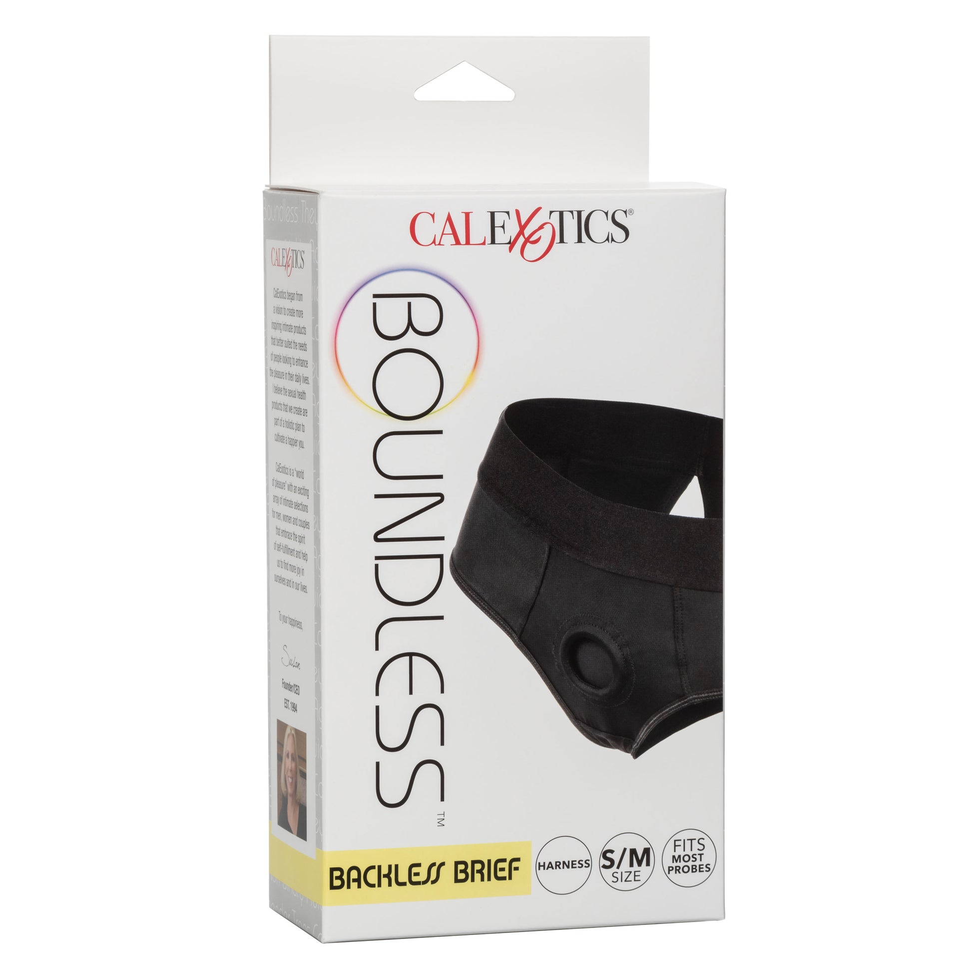 CalExotics Boundless Backless Brief Harness - Black - Size S/M