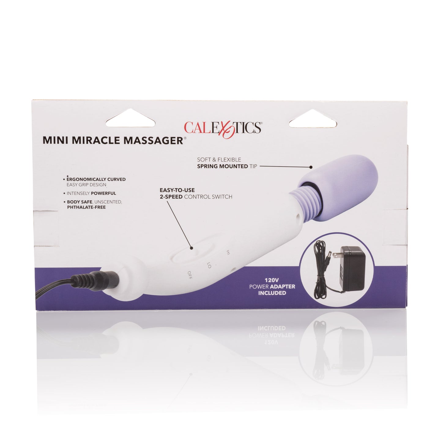 CalExotics Mini Miracle Massager – Compact Multi-Speed Vibrating Massager – Purple