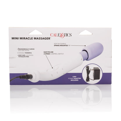 CalExotics Mini Miracle Massager – Compact Multi-Speed Vibrating Massager – Purple