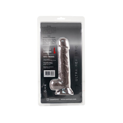 Camtoyz Raw Dildo Ultra Realistic Zander - Brown - Realistic Design with Suction Cup