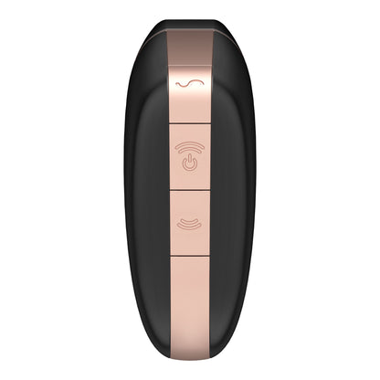 Satisfyer Love Triangle Clitoral Vibrator with Air-Pulse Technology - Black