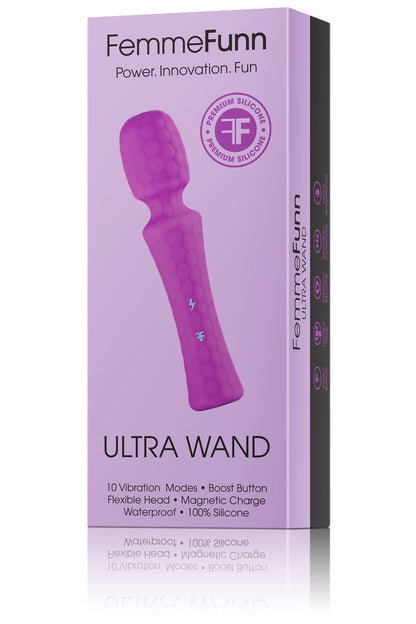 Femme Funn Ultra Wand Body Massager – Purple – Waterproof, Rechargeable