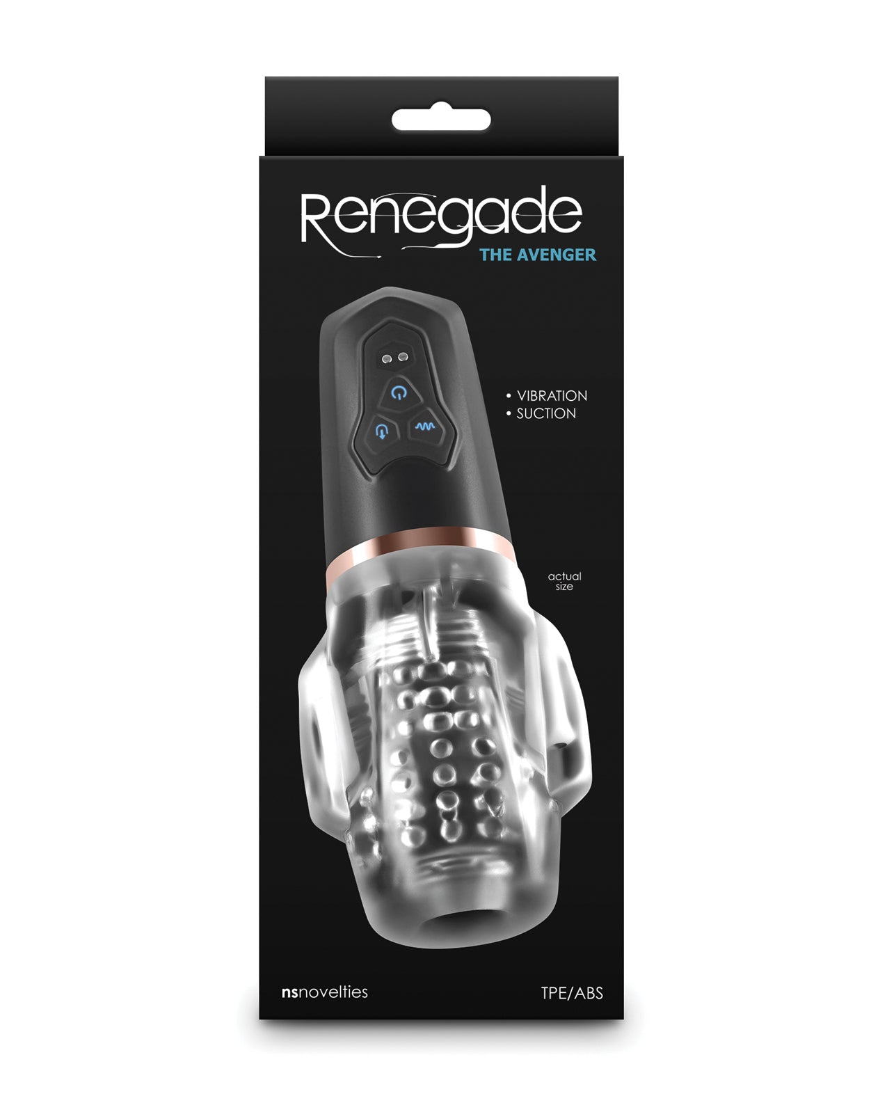 Renegade Avenger Male Electronic Masturbator – Black
