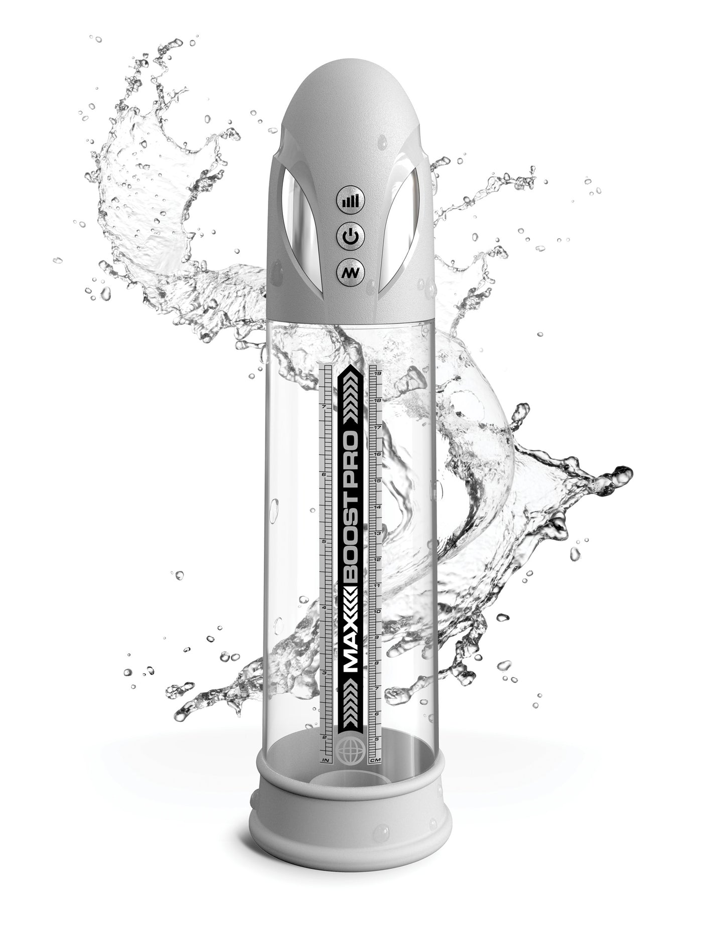 Pipedream Max Boost Pro Flow Penis Pump - Waterproof White