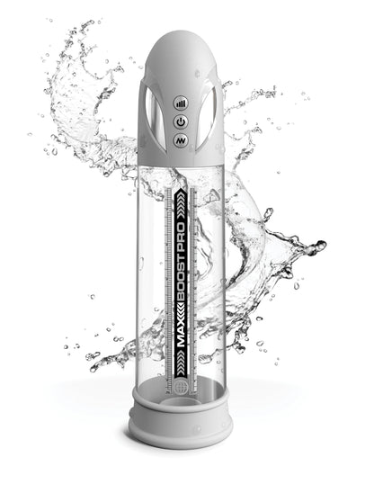 Pipedream Max Boost Pro Flow Penis Pump - Waterproof White