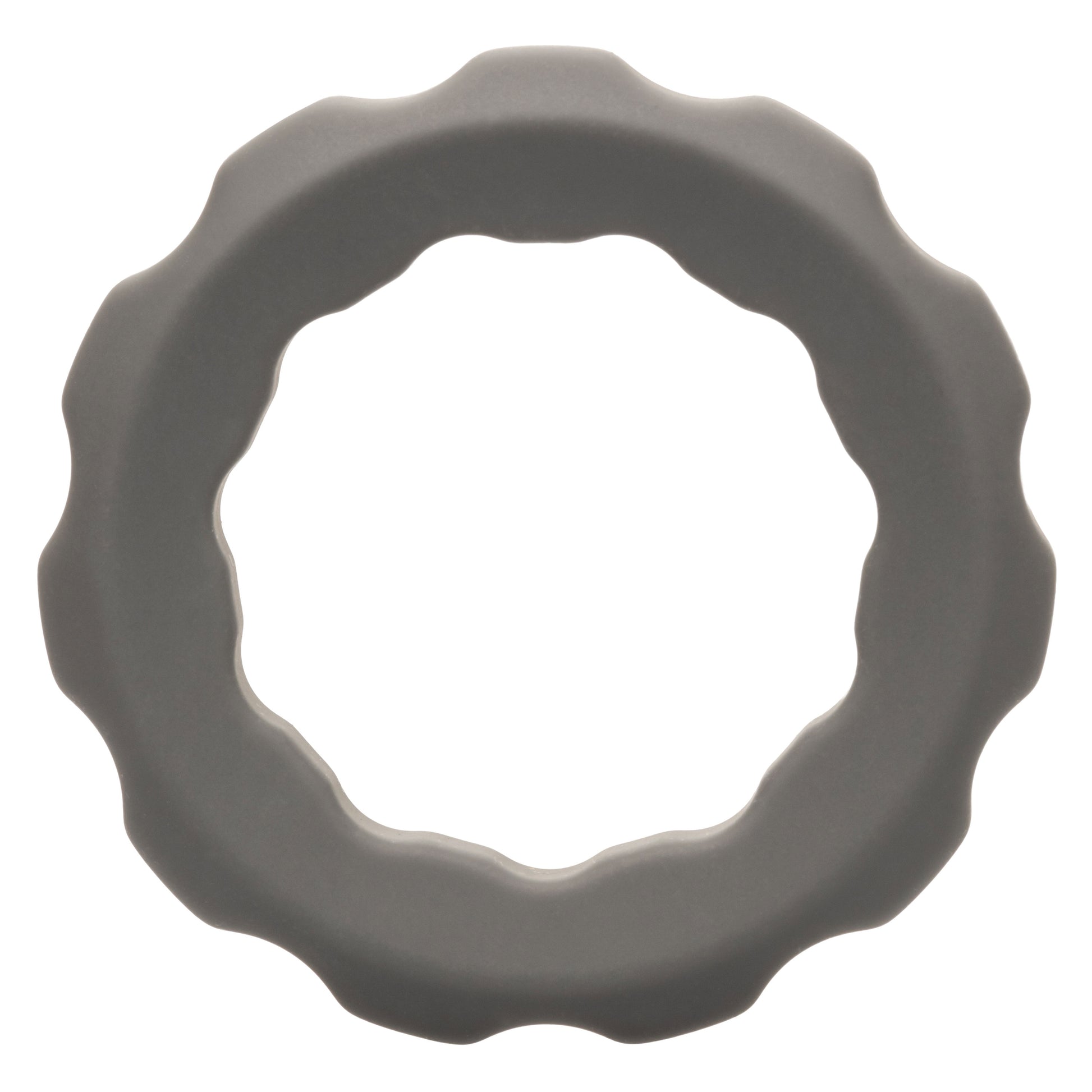 CalExotics Alpha Liquid Silicone Erect Ring - Gray - Ultra-Stretchy Enhancer