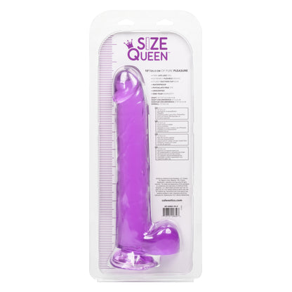 CalExotics Size Queen 10-Inch Dildo - Realistic Purple Design