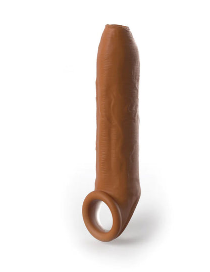 Fantasy X-Tensions Elite Uncut 7 Inch Extension Sleeve with Strap - Tan