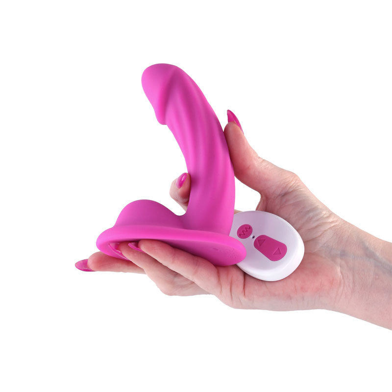 Colours Curve Vibrating 5" Dildo - Pink - G-Spot with Wireless Remote