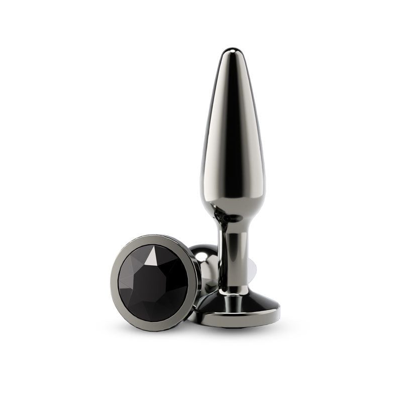 nsnovelties Rear Assets Tapered Medium Anal Toy - Gunmetal Black