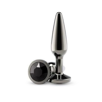 nsnovelties Rear Assets Tapered Medium Anal Toy - Gunmetal Black