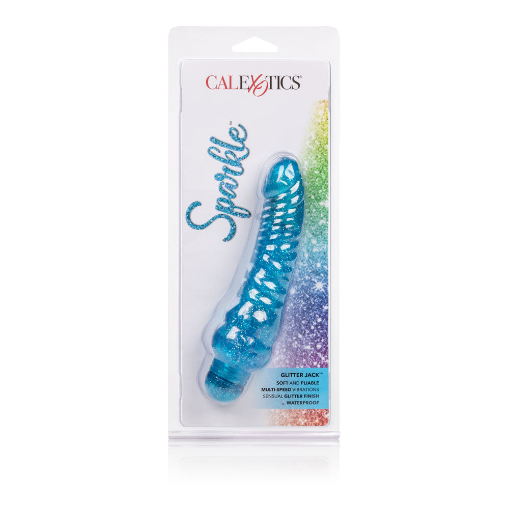 CalExotics Sparkle Glitter Jack Vibrator – Blue, Multi-Speed