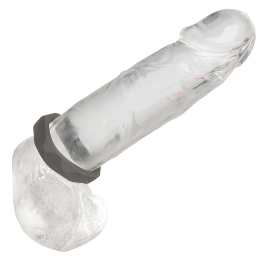 CalExotics Alpha Liquid Silicone Prolong Prismatic Ring - Gray