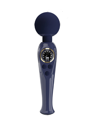 Skylar Led Digital Display Wand - Multi-Function Vibrating Wand - Blue