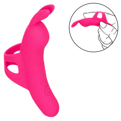 CalExotics The Flirty Vibe Finger Vibrator with 10 Functions – Pink
