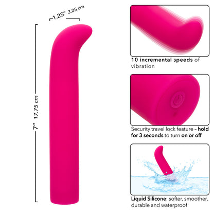 CalExotics Rechargeable Classic Chic Standard G Vibrator - Pink