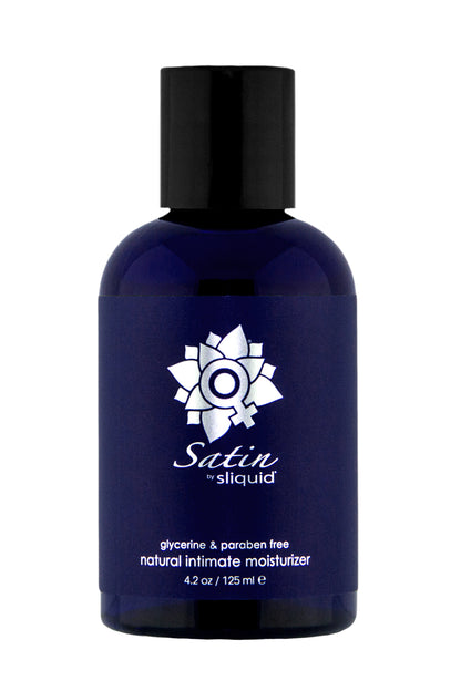 Sliquid Naturals Satin - Aloe Vera & Carrageenan Infused Water-Based Intimate Moisturizer - 4.2 Fl Oz
