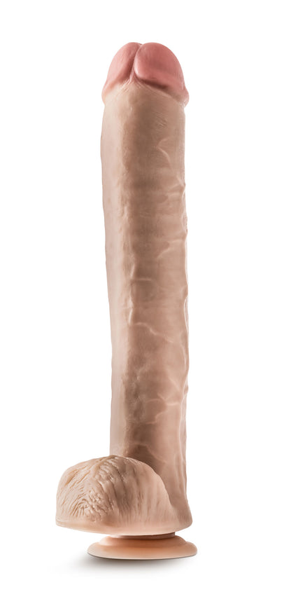 Dr. Skin Dr. Michael 14 Inch Dildo with Balls - Beige