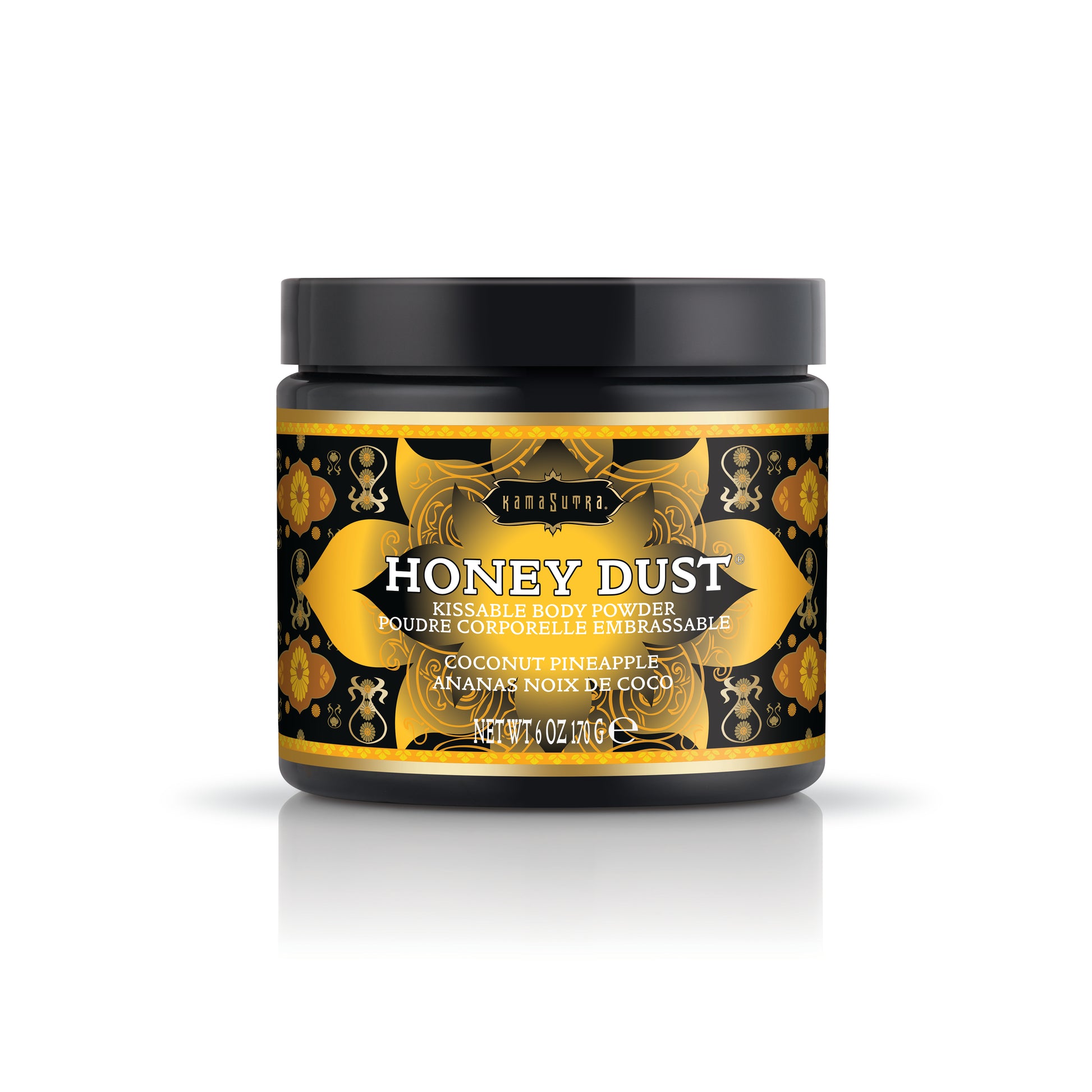 Kama Sutra Honey Dust Coconut Pineapple Kissable Body Powder - 6 Oz