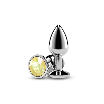 NS Novelties Rear Assets Silver Medium Anal Toy – Yellow
