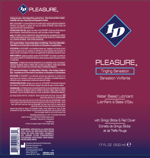 I.D. Lubricants ID Pleasure Water-Based Lubricant 17 Fl Oz - Clear