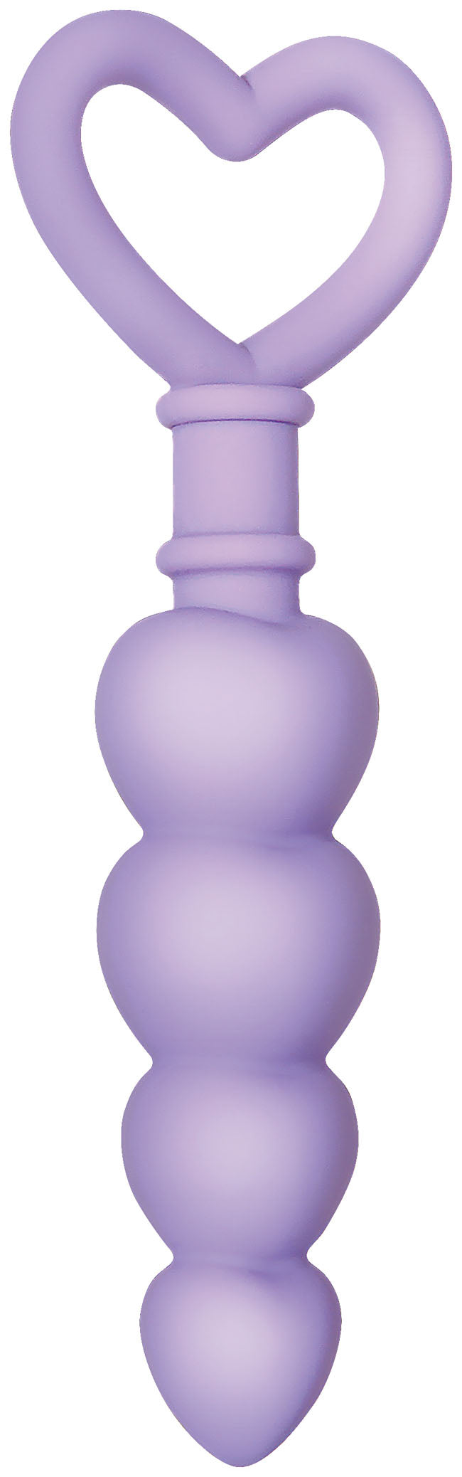 Evolved Novelties Sweet Treat Heart-Shaped Silicone Anal Beads – Purple