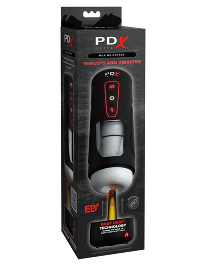 Pipedream PDX Elite Milk Me Hotter Stroker with Intermittent Thrusting – Black