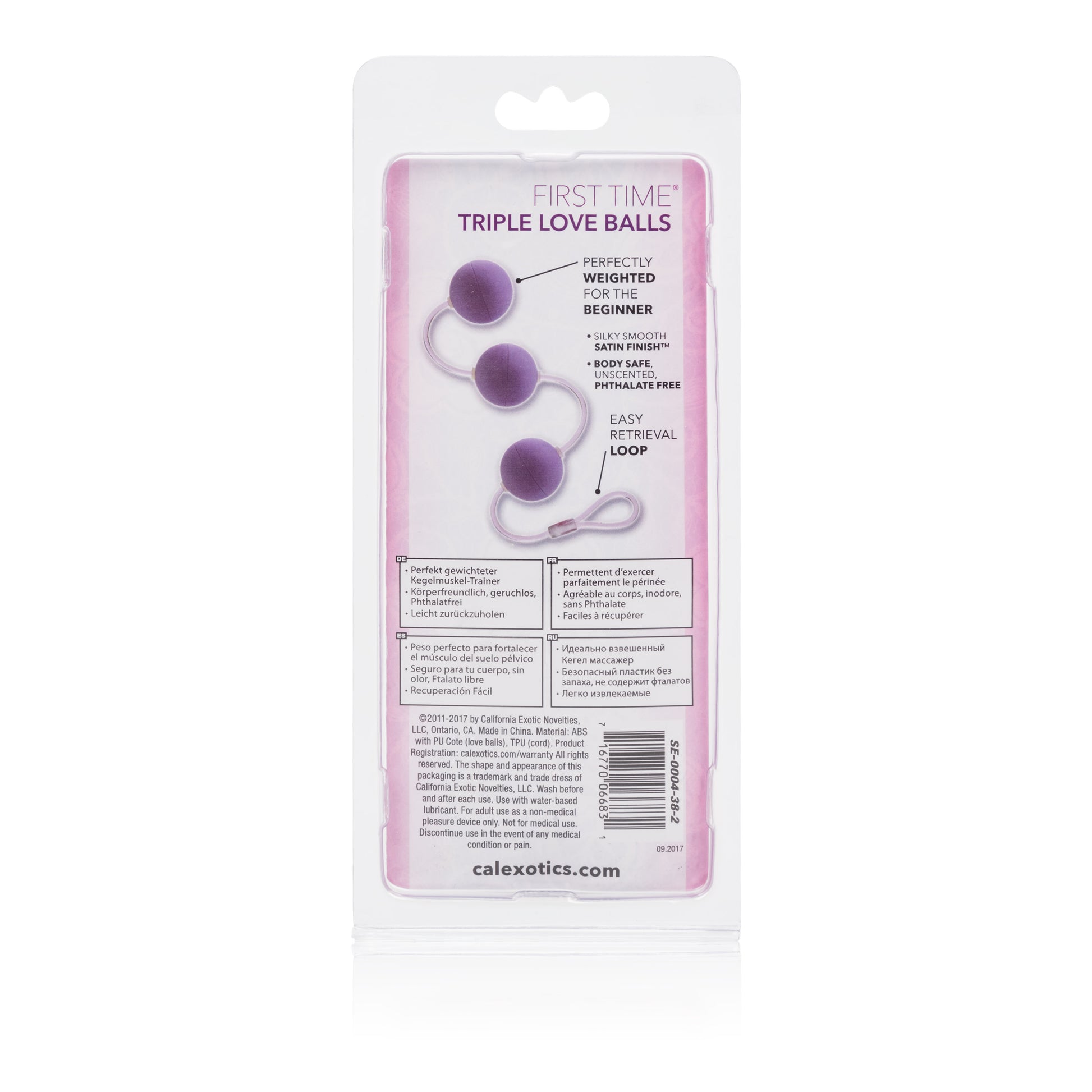 CalExotics First Time Love Balls Triple Lovers – Purple, Phthalate Free