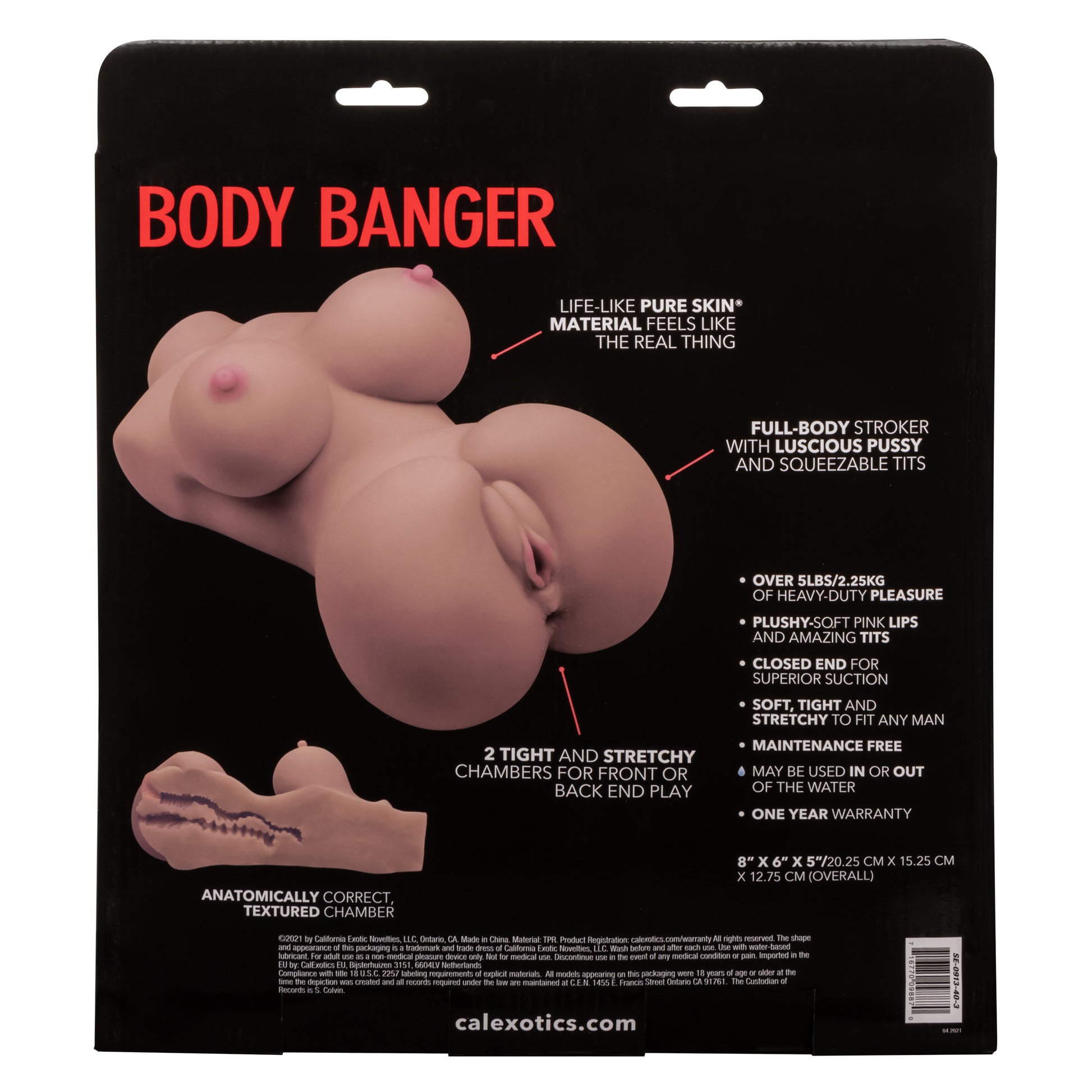 CalExotics Stroke It Body Banger Full Body Stroker - Brown