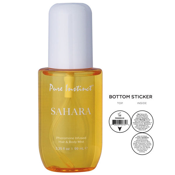 Pure Instinct Pheromone Hair and Body Mist Sahara – Tropical Scented Mist for Hair and Skin