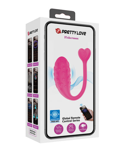 Pretty Love Fisherman App Controlled Vibrator – Pink
