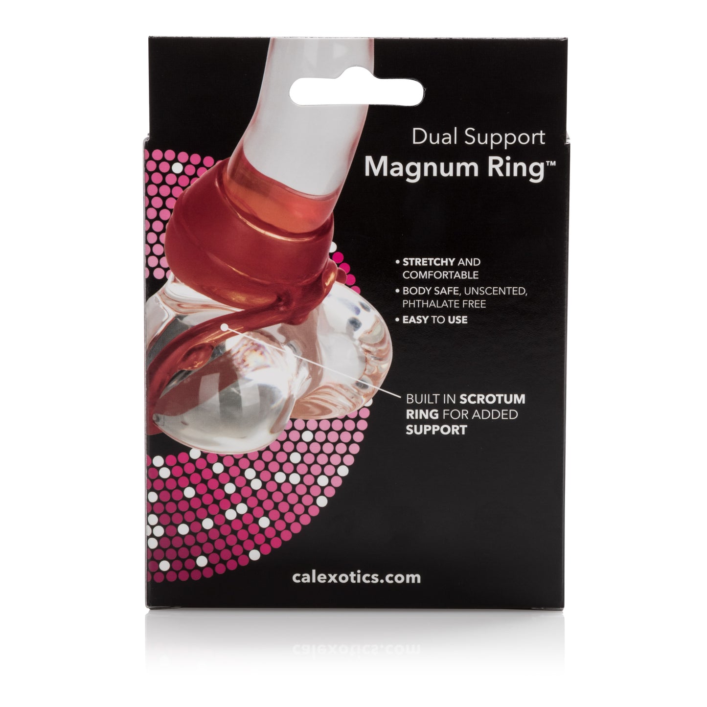 CalExotics Dual Support Magnum Ring – Red – Stretchy Enhancer Ring