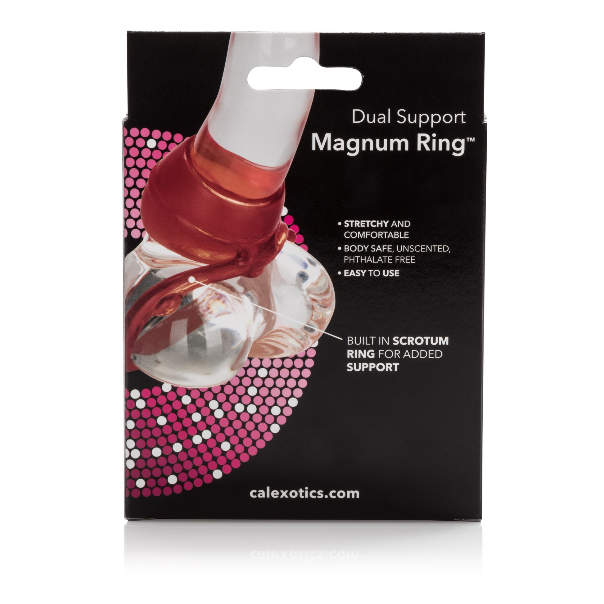 CalExotics Dual Support Magnum Ring – Red – Stretchy Enhancer Ring