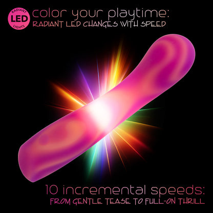 CalExotics Endless Summer Sunset Seducer G-Spot Vibrator, Dual-Layer Liquid Silicone, Pink
