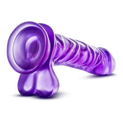 B Yours Basic 8 Realistic Dildo with Suction Cup - Purple