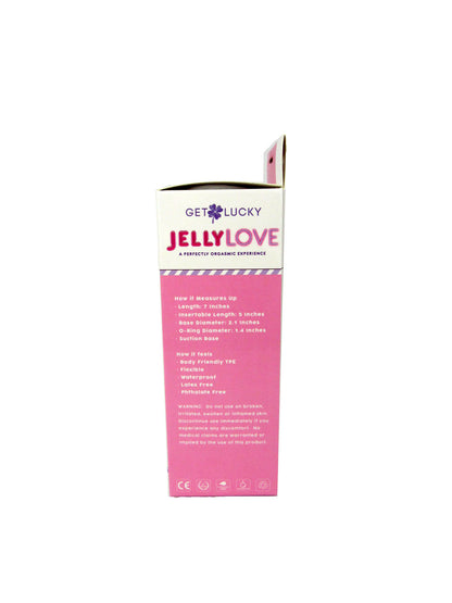 Jelly Love 7" Dildo - Realistic Pink Dildo with Suction Base
