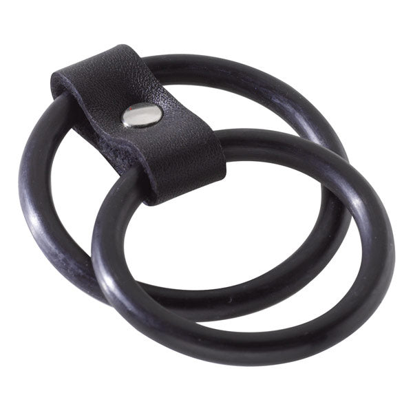 Spartacus Nitrile Dual Cock Ring – Black – Phthalate Free