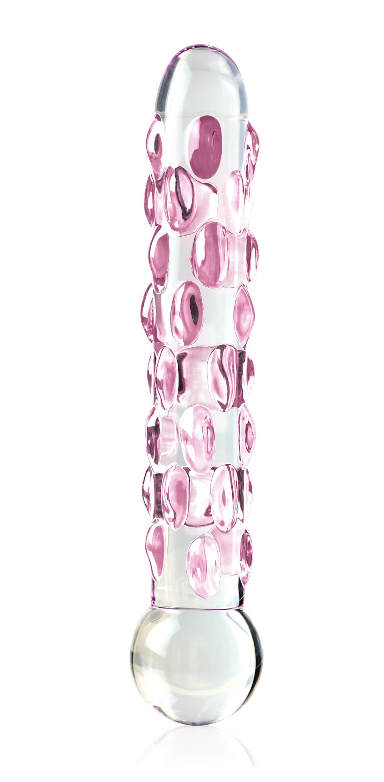 Pipedream Icicles No. 7 Glass Massager – Clear/Pink