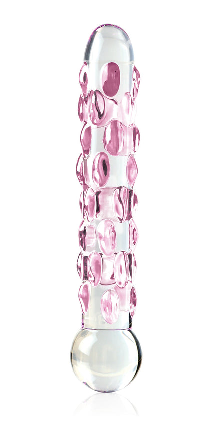 Pipedream Icicles No. 7 Glass Massager – Clear/Pink